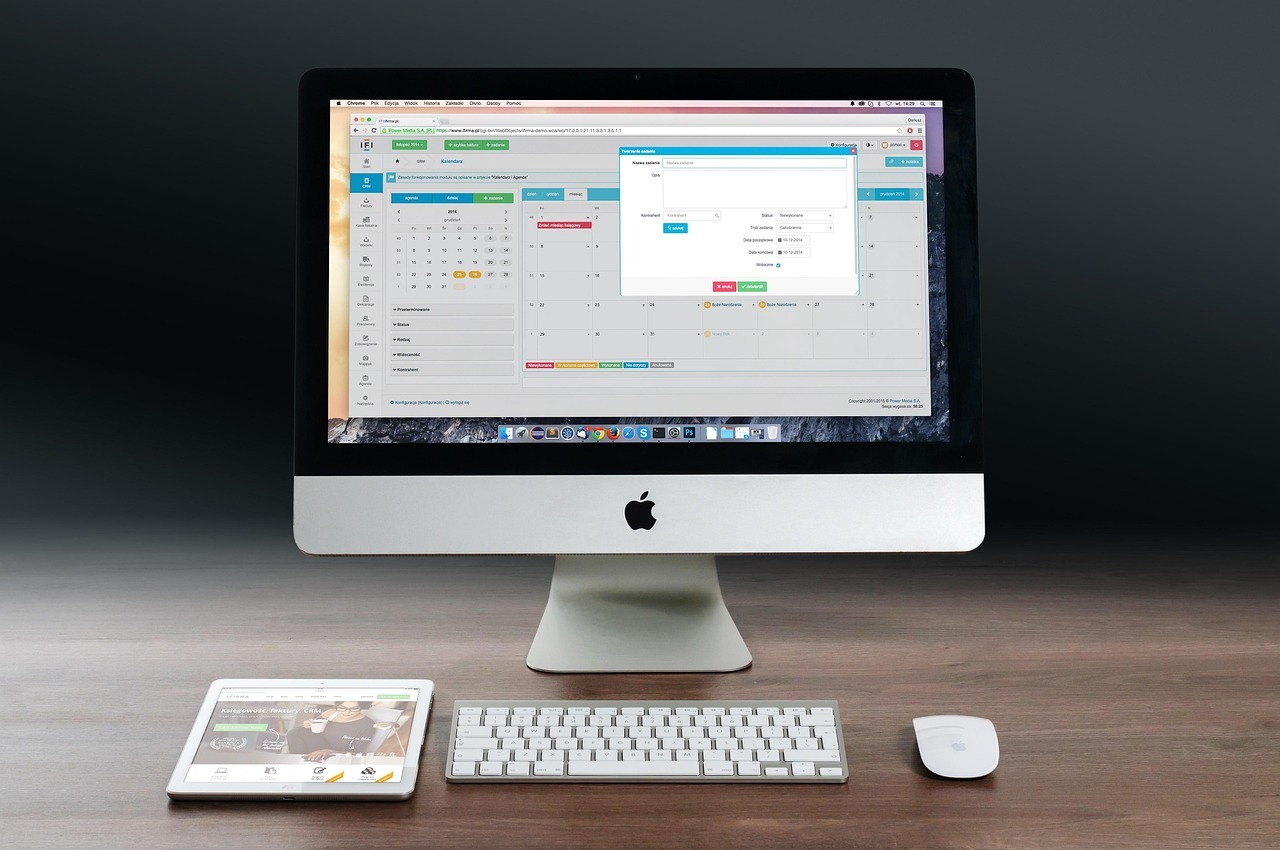 apple imac ipad workplace 606761